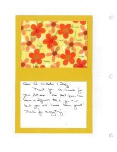 thank you card
