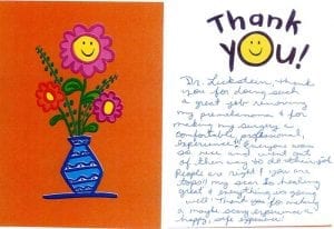 thank you card