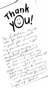thank you card